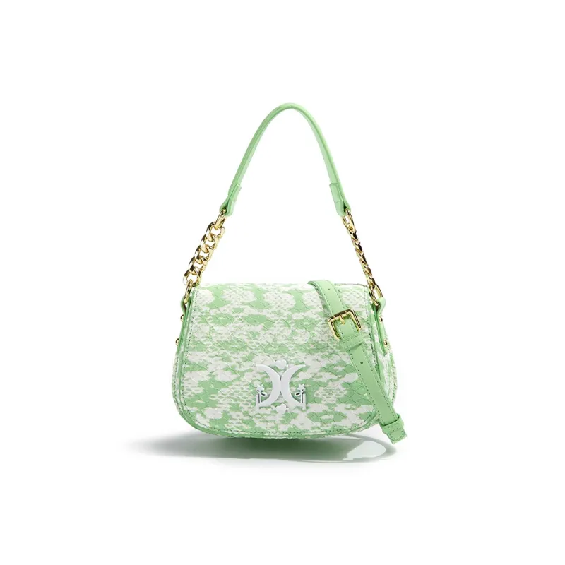 MACK JODAER Synthetic Leather Shoulder Bag Regular Women's Green-6