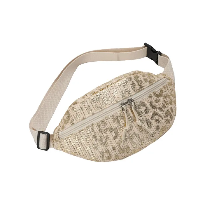 MOK Straw Woven Sling Bag Unisex-4