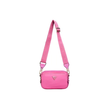 GUESS Recycled Nylon Camera Bag Shoulder Bag Crossbody Bag Women's Pink