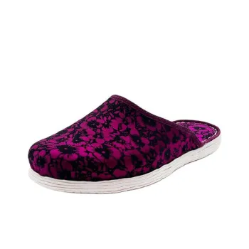 Neiliansheng Odor Resistant Abrasion Resistant Wrap toe Slippers Women's Purple