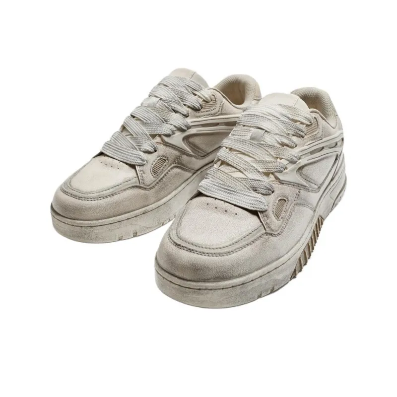 ZARA Skateboard Shoes Men's Greige-2