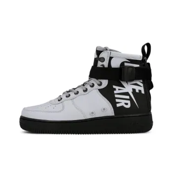 Nike Sf Air Force 1 Mid Wolf Grey Black