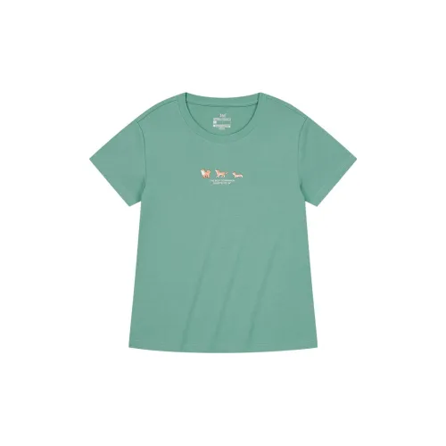 361° T-Shirts Women's Long Stone Green