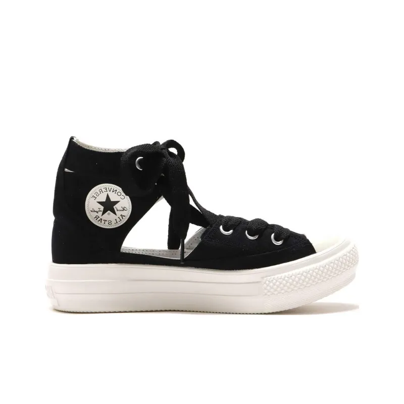 Converse All Star Light Plastic Ghillie Hi 'Black White' Women's-1