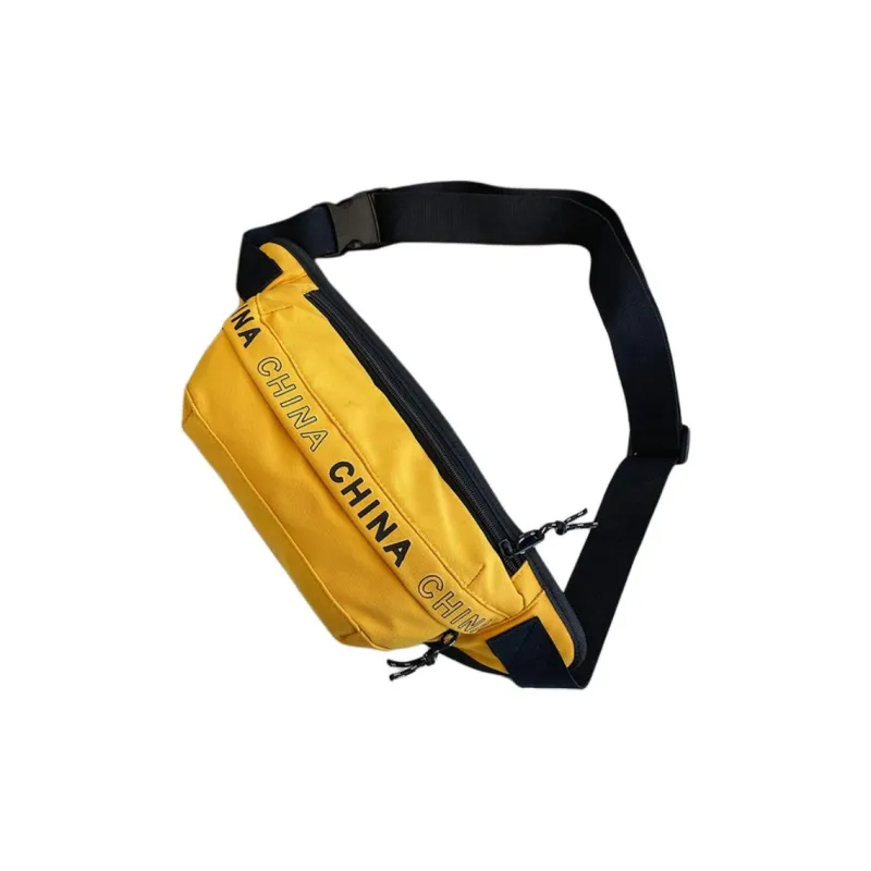 LEXI Nylon Fanny Pack Regular Unisex Black/White/Blue/Yellow-7