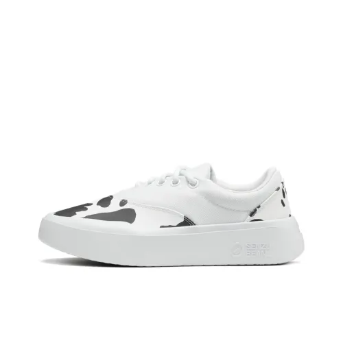 Senzubean Skateboard Shoes Unisex Low-Top White/Black