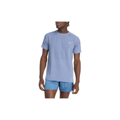 New Balance Q Speed T-Shirts Men Pale Heron Blue