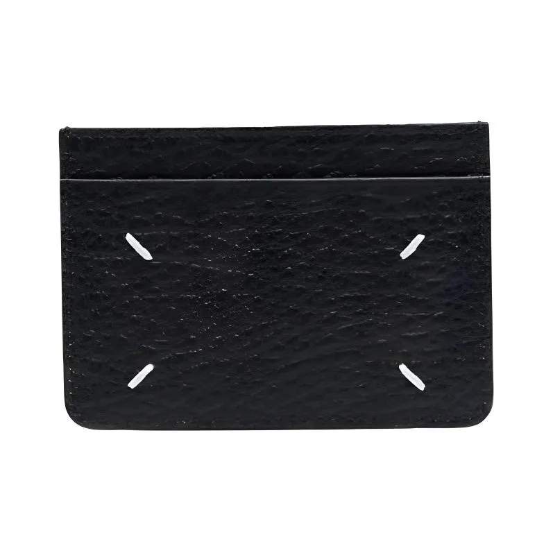 Maison Margiela Leather Card Holder Men's Black-1