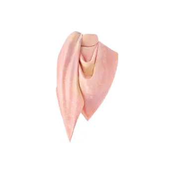LOUIS VUITTON Sheep Wool Shawls Women's Pink