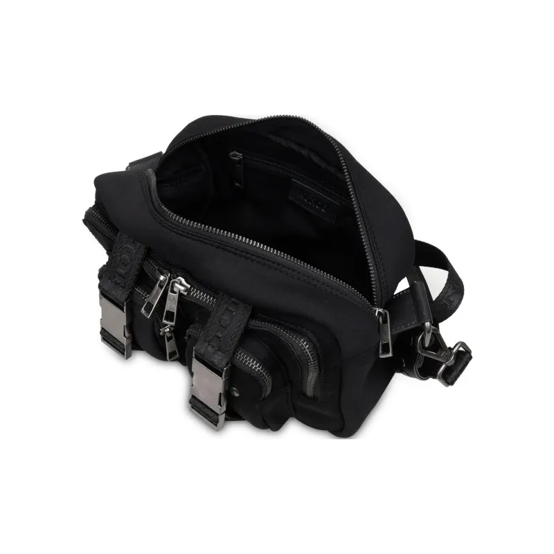 NUNOO Neoprene With Polyurethane Portable Crossbody Bag Shoulder Bag Women's Black-3