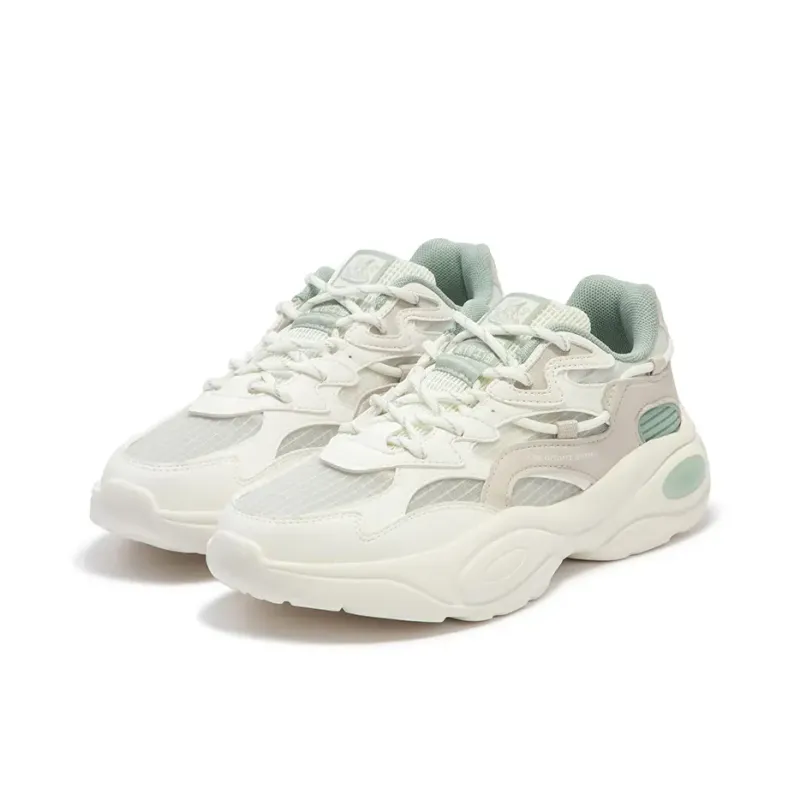 361° Surge 2 Breathable Low Top Chunky Sneakers Women's White Green-2