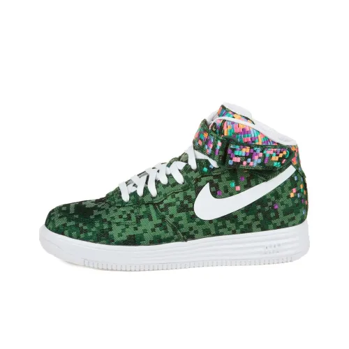 Nike Lunar Force 1 Skateboard Shoes Men Mid-Top Pine Green