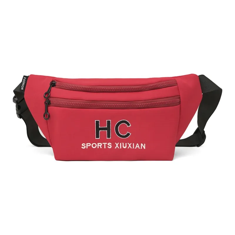 MOK Waterproof Fabric Sling Bag Regular Unisex Ecru/Black/Orange Red/Red/Khaki/Army Green-12