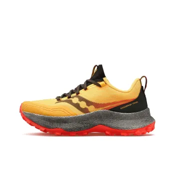 Saucony Endorphin Trail Cushioning Abrasion Resistant Breathable Low Top Casual Running Shoes Women's Yellow