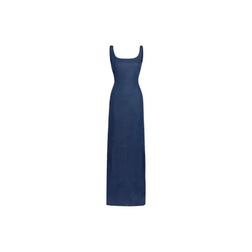 Jacquemus Slip Dresses Women's Navy/Marine Blue