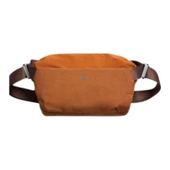 BELLROY Recycled Waterproof Woven Fabric Fanny Pack, Sling Bag, Crossbody Bag Unisex Ginger Yellow