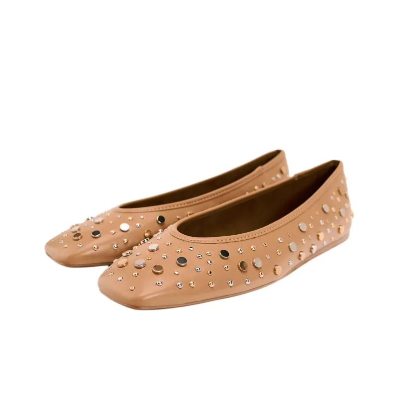 ZARA Casual Single Shoes 1cm Women's Brown-3