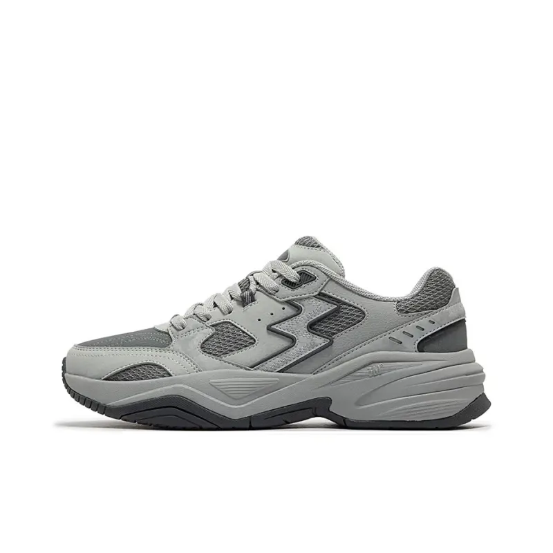 361° Sailing Series Wear-Resistant Slip-Resistant Low-Top Chunky Sneakers Men's Gray-0