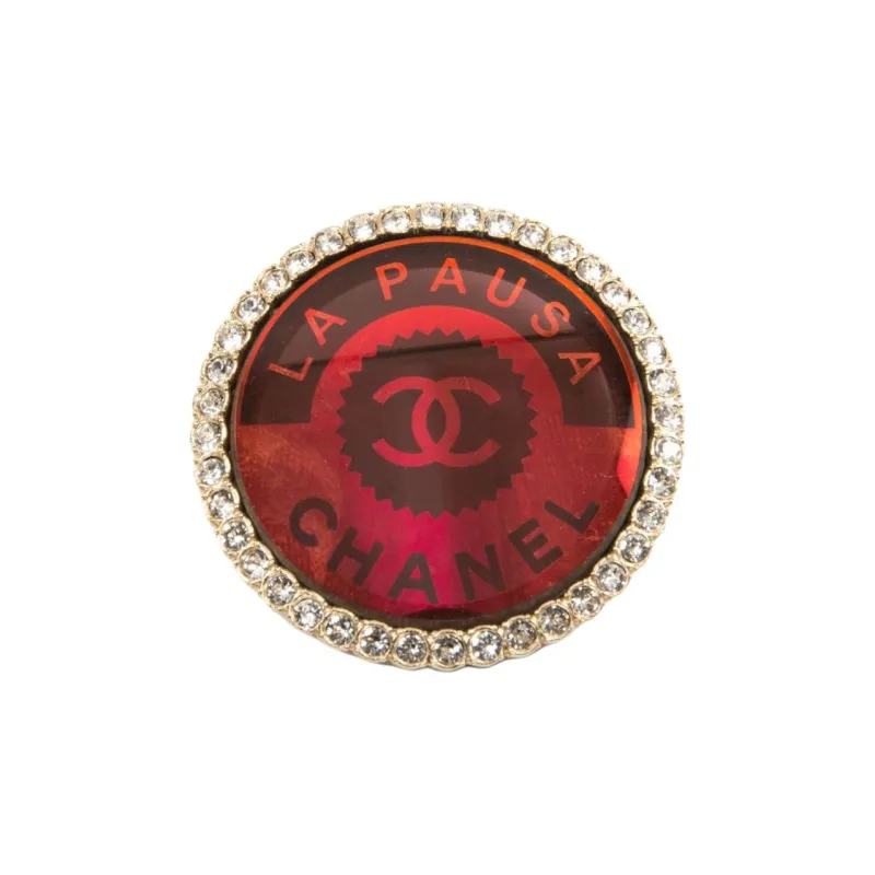 CHANEL 2019 La Pausa Rhinestone Brooch-0
