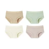 D Set-Cloud-Like Ice Silk-Khaki+Green+Milk White+Cameo Brown (4 Pack)