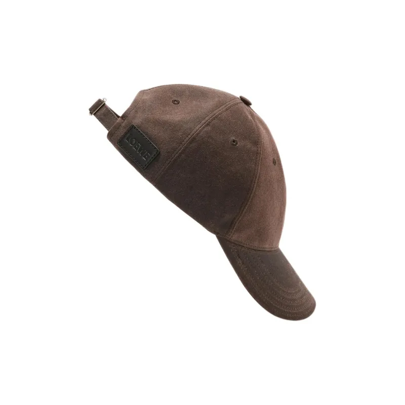 LOEWE Cotton Baseball Caps Unisex Brown-2