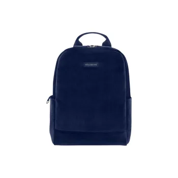 MOLESKINE Velvet Blended Fabric Backpack Unisex Sapphire Blue