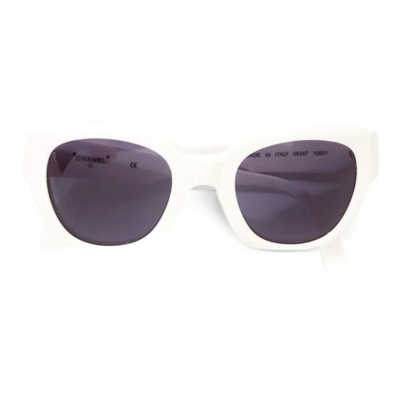 CHANEL Pre-Owned 2000s Logo-print Square-frame Sunglasses-1