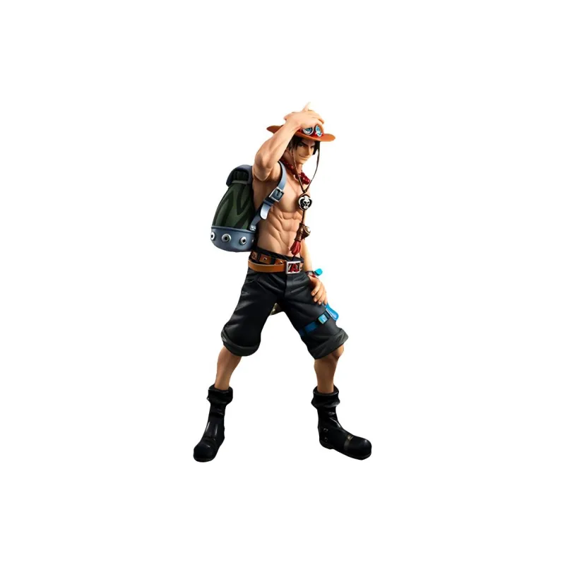 MegaHouse Portgas D. Ace Pop Neo Dx One Piece Scale Figures 23cm-0