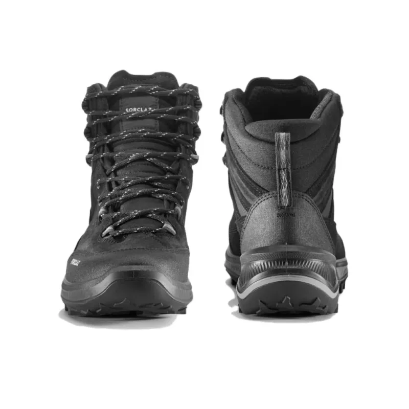 DECATHLON MT100 Anti Slip Wear Resistant Waterproof And Breathable High Top Trekking Shoes Men's Black-3