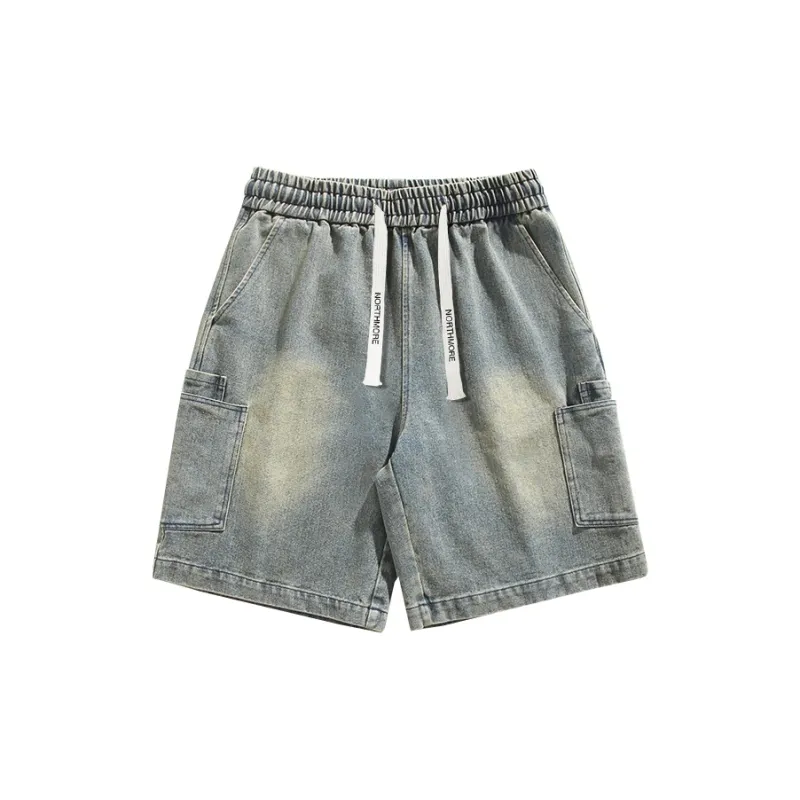 NORTHMORE Denim Shorts Unisex Yellow Mud-1