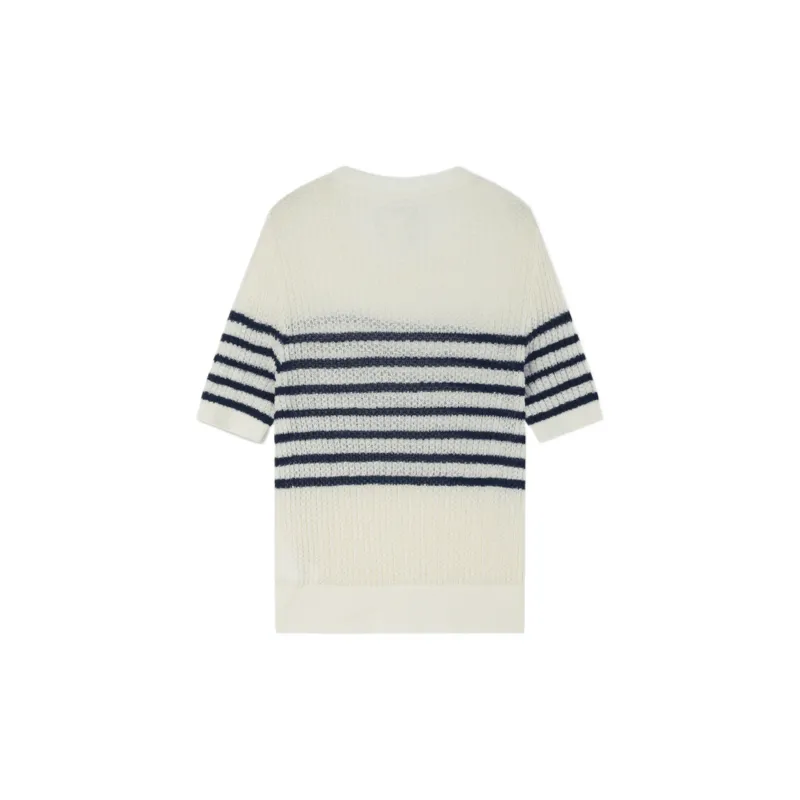 GAP Knitwear Women's White Base With Black Stripes-1