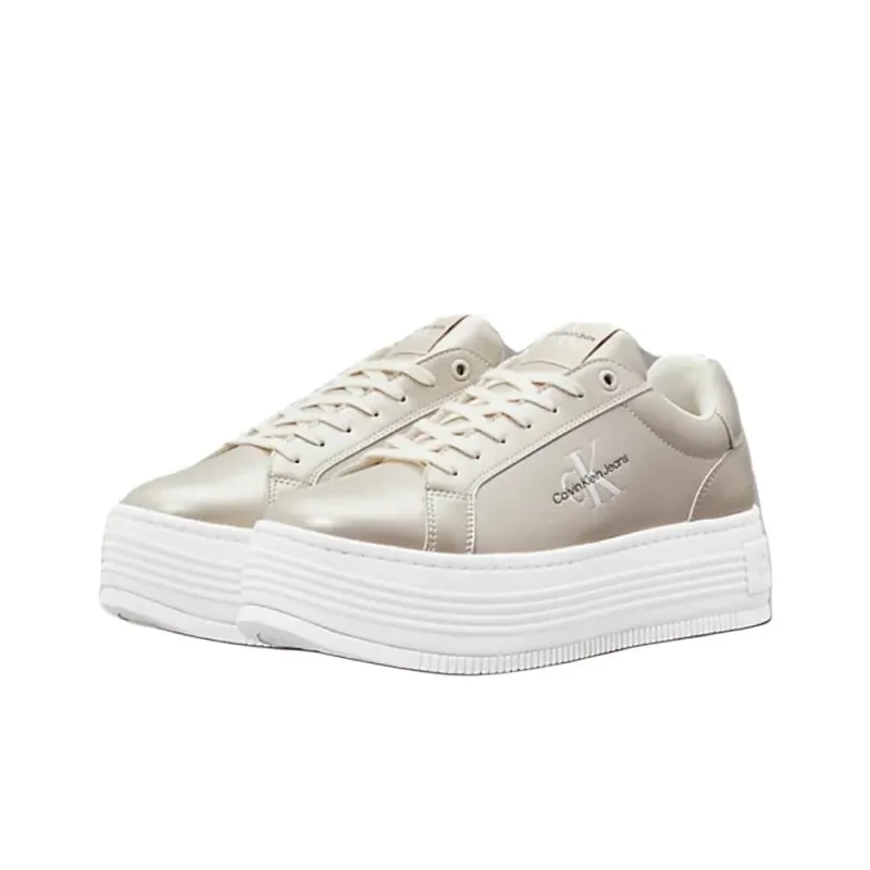CALVIN KLEIN Low-Top Skateboard Shoes Women's Gold-2