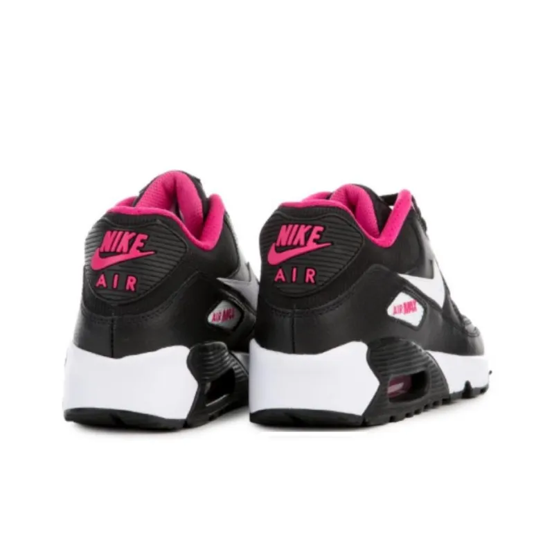 Nike Air Max 90 Mesh Black White Pink GS-3