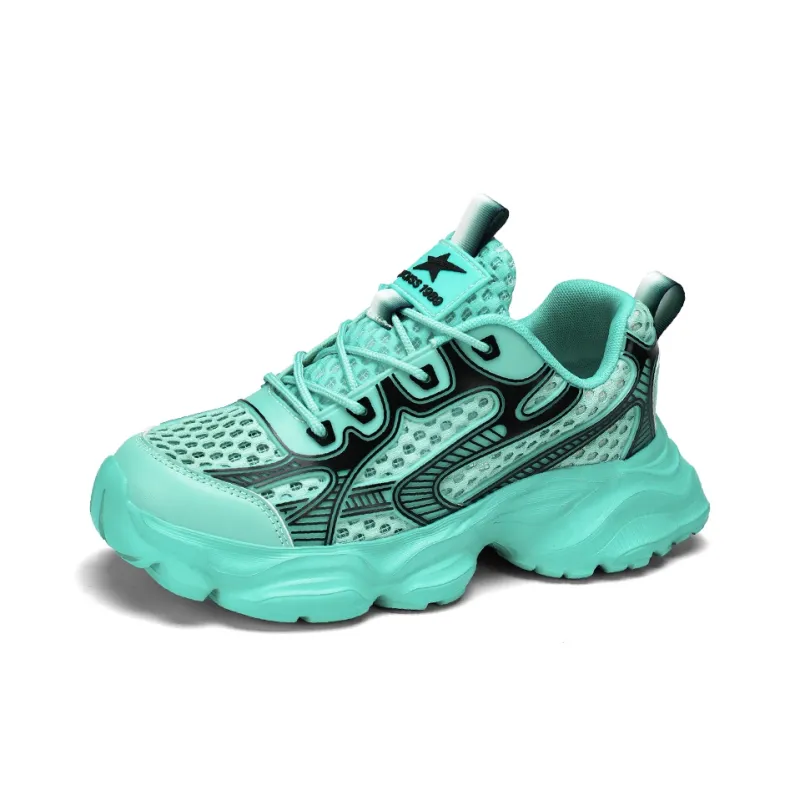 Wdg Cushioning Anti-Slip Wear-Resistant Breathable Height Increasing Low-Top Chunky Sneakers Unisex Hulan Color-1