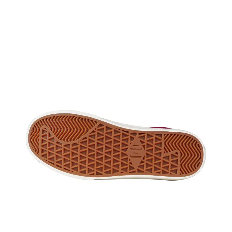 Ollieskate Durable Lightweight And Breathable Low Top Couple Skateboard Shoes Unisex Burgundy-4