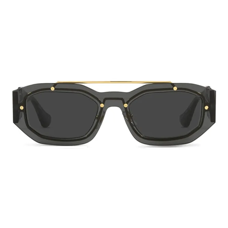 VERSACE Metal Aviator Sunglasses Men's Black-1