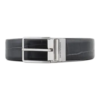 EMPORIO ARMANI Belt In Mock Croc Leather