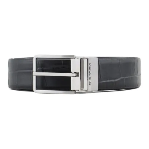 EMPORIO ARMANI Belt In Mock Croc Leather