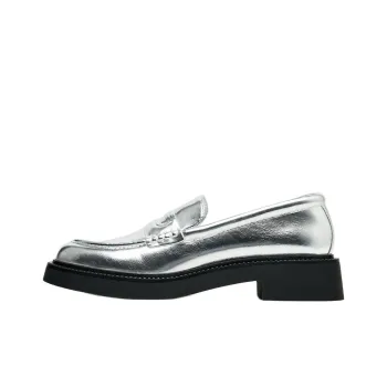 ZARA Loafers 3cm Women's Silver