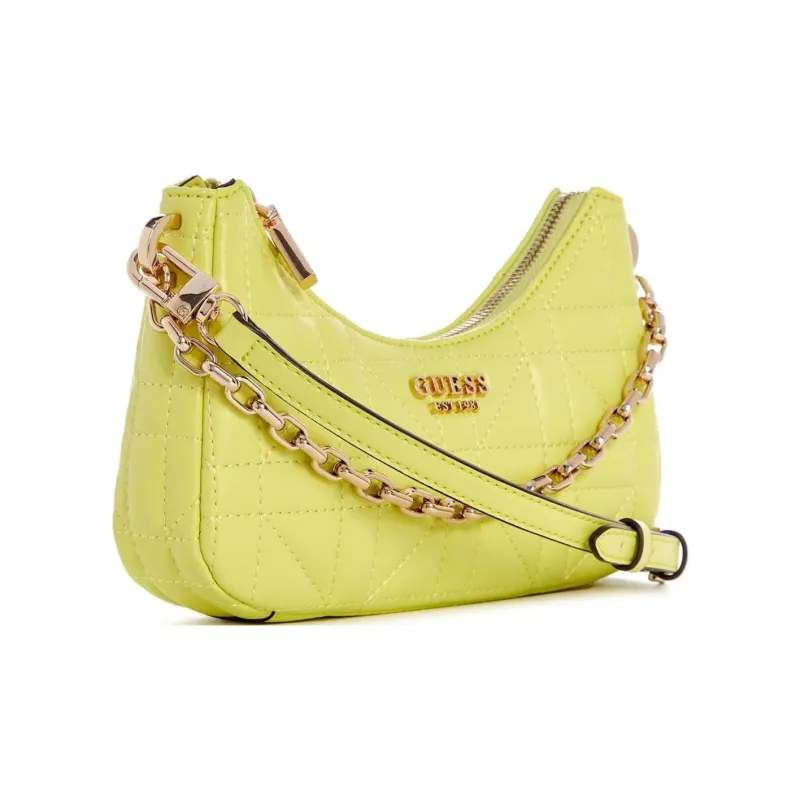 GUESS Faux Leather Shoulder Bag Crossbody Bag Mini Women's Yellow-1