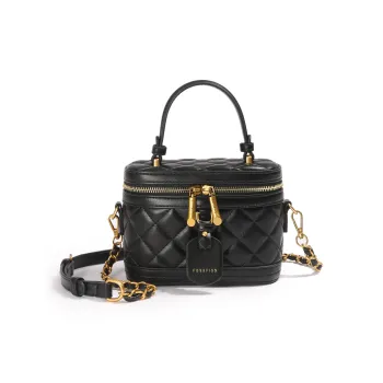 ZAVC PU Handbag Box Bag Regular Women's Black/White