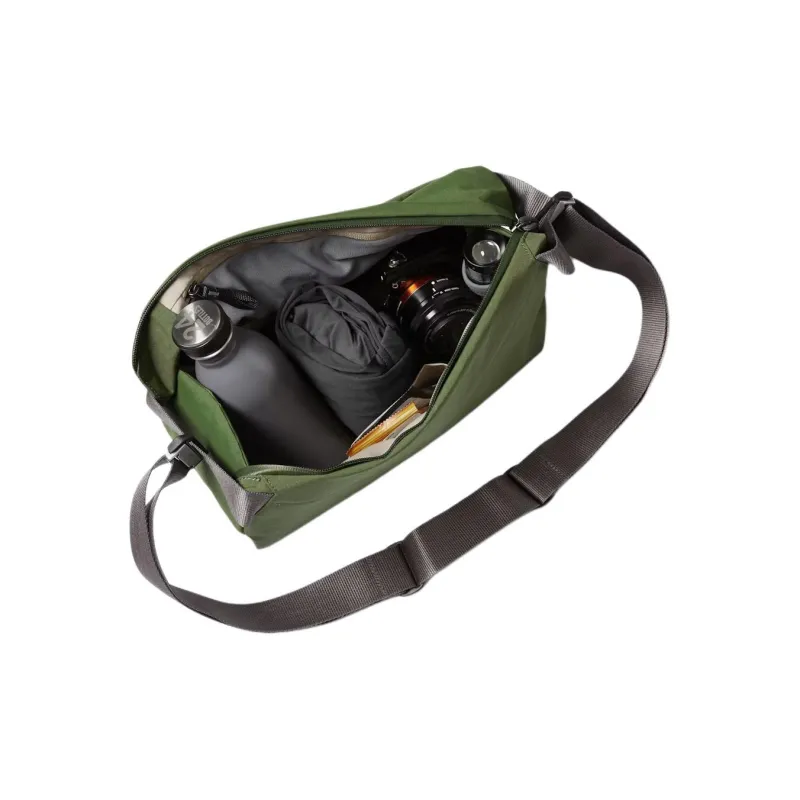 BELLROY Recycled Waterproof Woven Fabric Fanny Pack, Shoulder Bag, Crossbody Bag Unisex Ranger Green Color-1