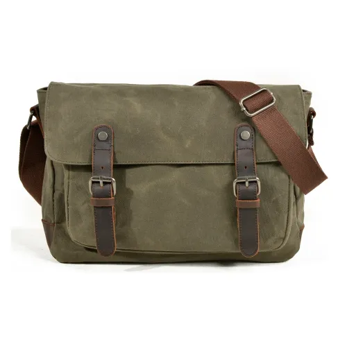 TTaG．baG Canvas Shoulder Bag Men's Khaki/Green