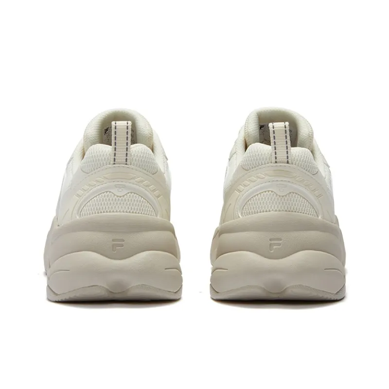 FILA FUSION UNIQUE Durable Breathable Low-Top Casual Shoes Women's Antique White Color-2