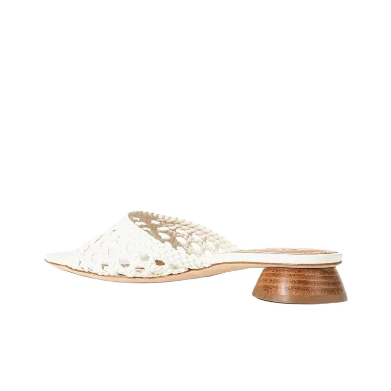 Staud Slide Slippers 3.5cm Women's White-3