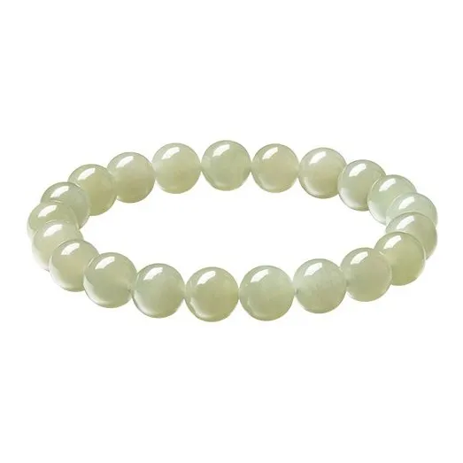 ZEGL Hetian Jade Bracelets Women's Pale Greenish White Jade-6