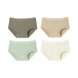 C Set-Cloud-Like Ice Silk-Coffee+Khaki+Green+Milk White (4 Pack)
