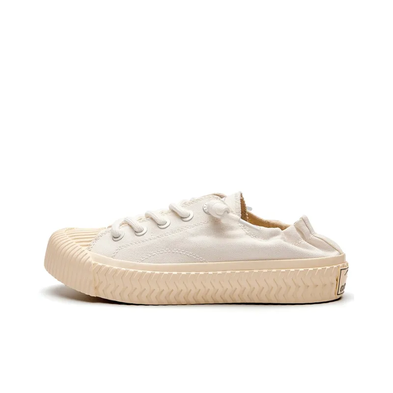 Excelsior Canvas Shoes Unisex Low Top White-0