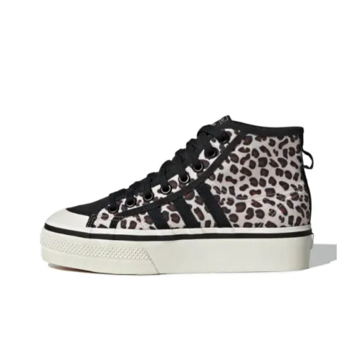 Adidas Women's Nizza Platform Mid 'Leopard'