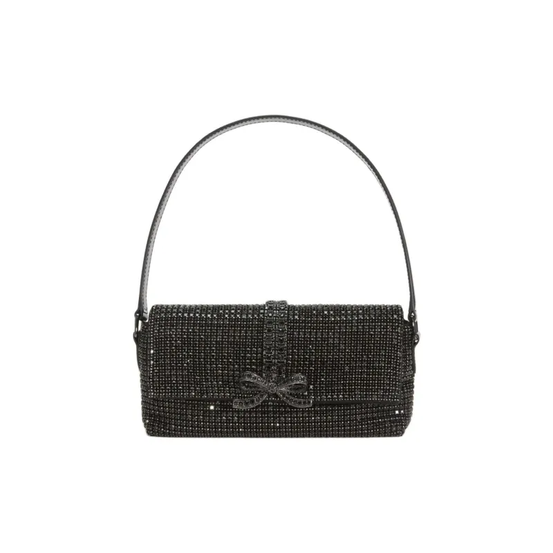 Self portrait Bow Detailed Embellished Top Handle Bag-1